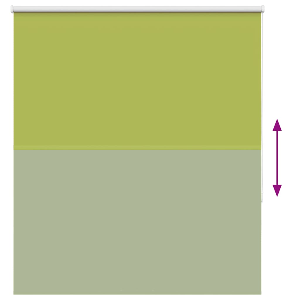 Blackout Roller Blind Green 125 x 150 cm Fabric Width 121.6 cm Polyester