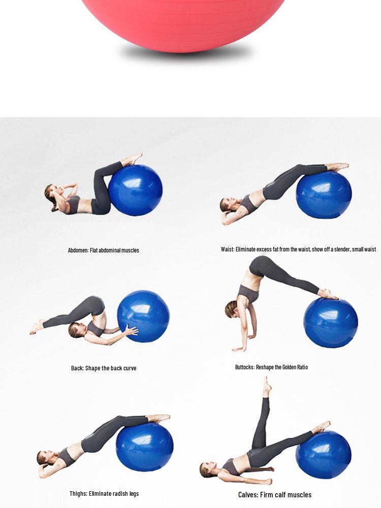 Kostenloser Versand Yogaball - 556575cm Verdickt, Explosionsgeschützt, Geruchlos Fitnessball