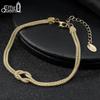 EFFIE QUEEN S925 Pure Silver Dainty Popcorn Chain Bracelet Minimalist Hip Hop O Charm Bracelet Jewelry Gift for Women SB196