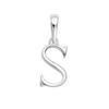 Lala Christie Initial Pendant Necklace, PT900 Platinum, Size Small, for Men and Women