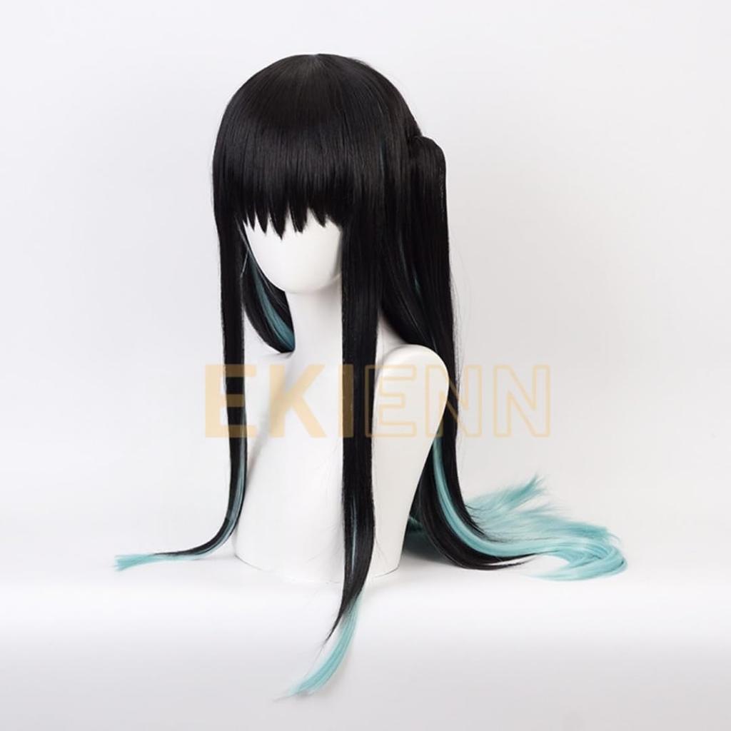 Ekienn Tokito Muichiro 01 Cosplay Wig, Heat-Resistant, Anime Costume, Halloween, Party, Event, Costume, Wig, Disguise, Party, Event