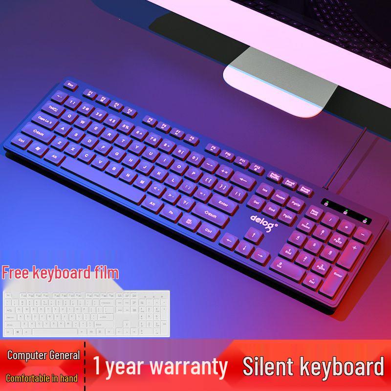 Ultra-Thin Silent Gaming Keyboard for Home & Office Use