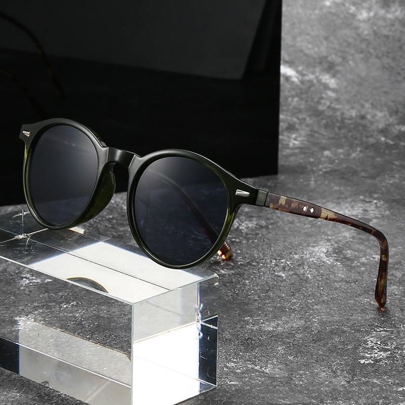 Men's Retro Personalized Classic Round Frame Myopia Sunglasses Neutral Fashion Ultra-light Ultraviolet Protection Myopia Glasses