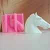 Realistic Horse Head Silicone Mold for Handmade Home Decoration Desktop Ornament Epoxy Resin Mould Gypsum Plaster Mold