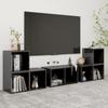 Set of 6 Pcs TV Furniture Glossy Engineered Wood