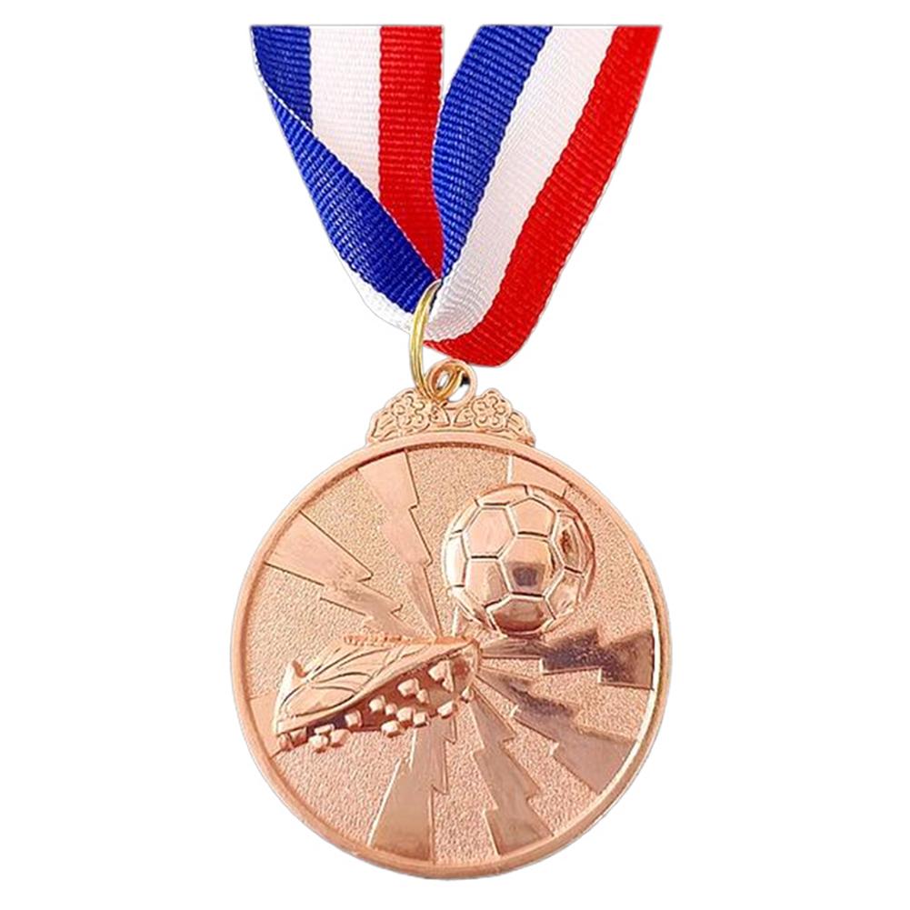 Soccer Medals Gold Silver Bronze Award Medals 2 Inch Metal Winner Medals with Neck Ribbon Sports Medals for Party Favors
