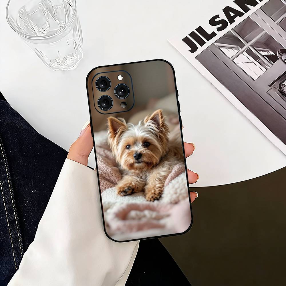 Yorkshire Terrier Cute Dog Phone Case Silicone Soft For IPhone 17 16 15 14 13 12 11 X XR Plus Pro Max Plus