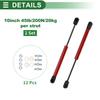 Motoforti Universal Lift Support Fensterdeckel Werkzeugkiste Gasdruckfeder 10"/254mm 45lbs/200N/20kg Rot, 2er-Set