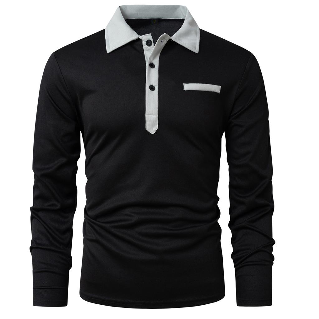 Mens Casual Long Sleeve  Shirt Classic Dress Cotton Top Lightweight Collared  Shirt With Pocket