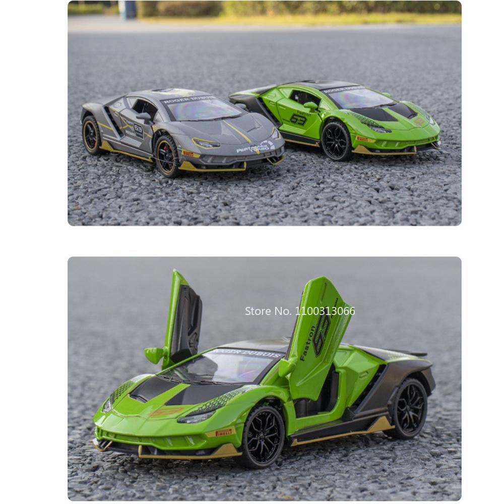 1/32 Scale LP770-4 Metal Toy Cars Diecast Model Wheel Pull Back Sports Car 3 Doors Can Opened Vehicle Boyfriend Birthday Present