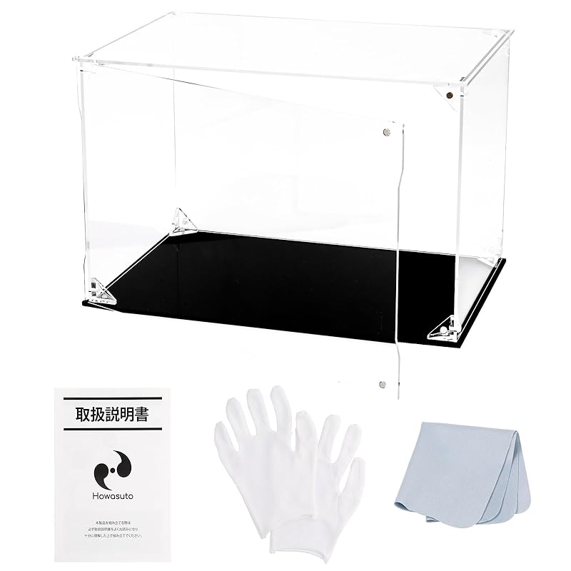 

Howasuto collection case display case [Magnetic front door] [Light transmittance 95% or more] 4 piece set figure case acrylic case assembly (Width