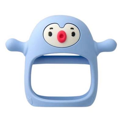 LittleLife Smiley Mia Wrist Teether 10 X 12 Cm, Single, Baby Blue, 1 Piece, Korean Baby Products
