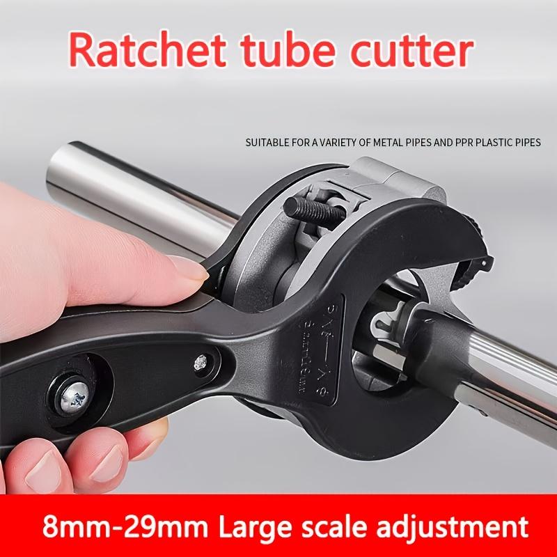 Ratcheting Tubing Cutter 8-29mm Universal Stainless Steel Copper Aluminium Ratchet Scissors Hose Cutting Hand Tools