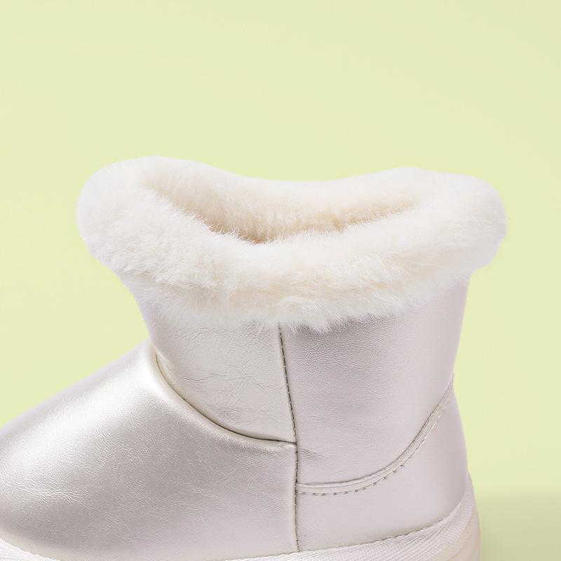 Новые сапоги из бархата и хлопка для мальчиков и девочек 27 розовый — фото 5