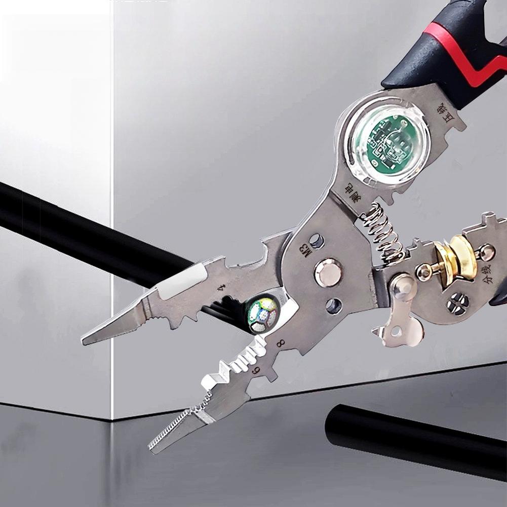 Industrial Wiring As Shown Wire Stripper Multi-functional Wire Stripper Cable Cutter Forged Chromium-vanadium Steel