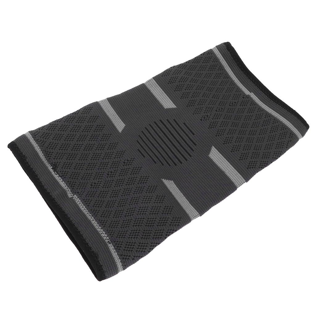 Knee Compression Sleeves Support Nylon Breathable NonSlip Protection Grey Knee Brace(L )