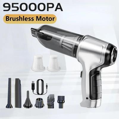 New 95000PA Car Vacuum Cleaner Wireless Powerful Cleaning Machine Auto Robot Car Accessories Home Appliance Strong Suction As Gift