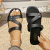 Summer Versatile Indoor Outdoor Slip-On Slippers Comfortable Wear-Resistant Polyurethane Soft Bottom Ladies Beach Sandals
