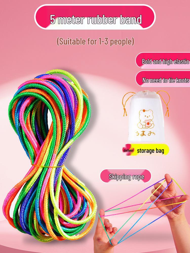 Jumping Rubber Band for Kids: Durable, High-Elasticity Rope for Children & Elementary Students
