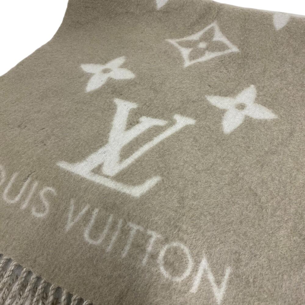 LOUIS VUITTON M70462 cashmere Escalp Scarf beige cashmere Used