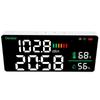 LED Decibel Meter 2.4G WiFi Wall Mounted 11 Inch LED Temperature Humidity Time Display Sound Level Meter for Tuya