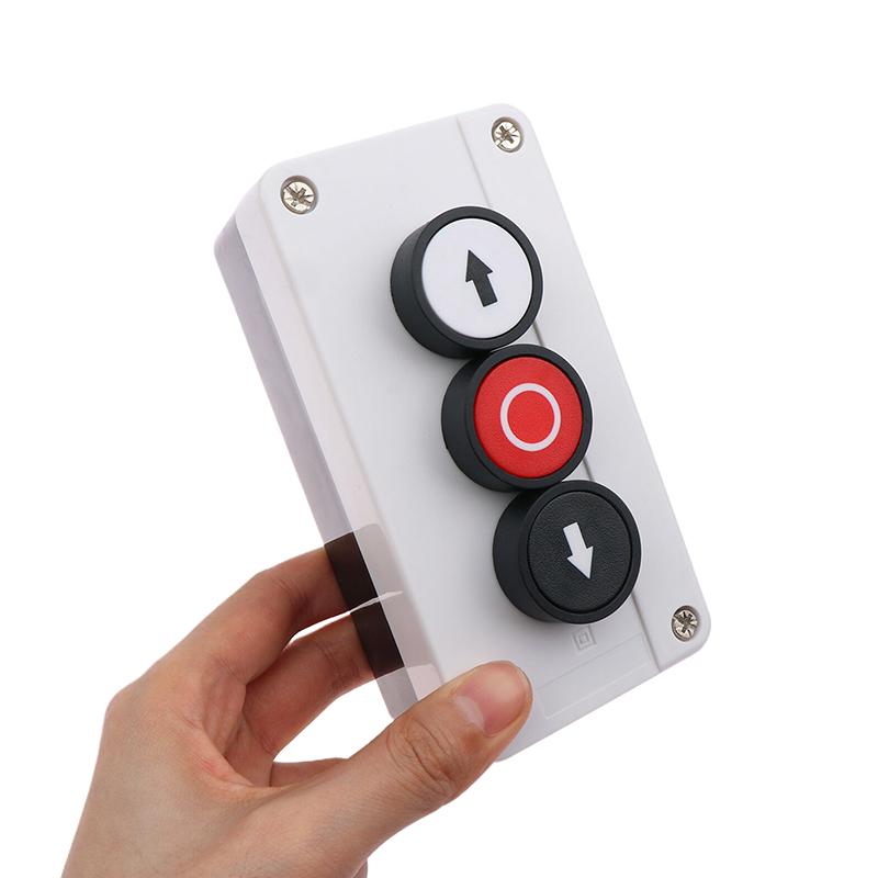 1 Piece Emergency Stop Industrial Control Button Box With Arrow Symbol Cnc Start Stop Self Sealing Waterproof Button Switch