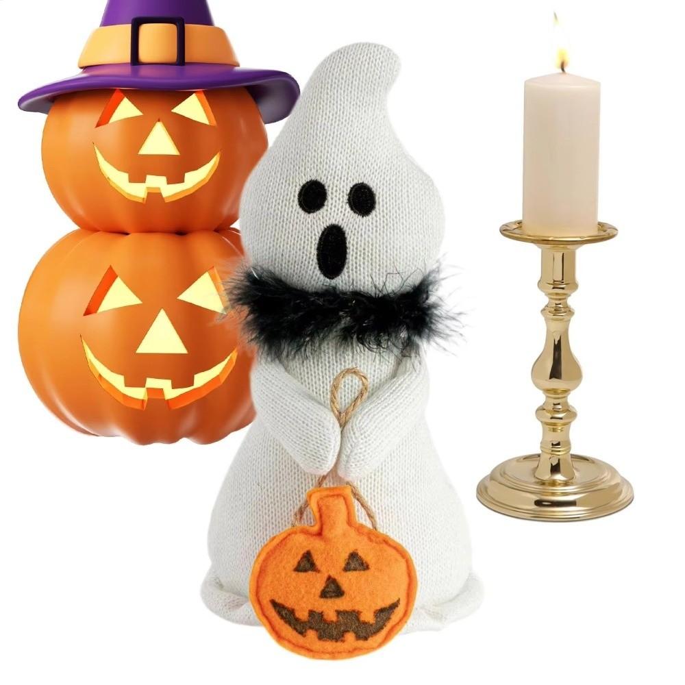 With Scarf Halloween Ghost Doll Soft Ghost Festival Ornament Ghost Figurines Photo Props