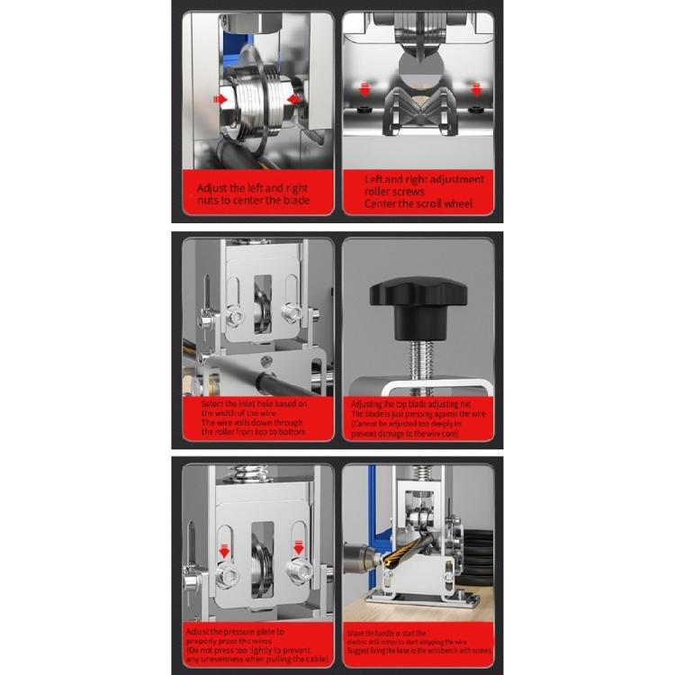 Easy To Use Stripping Tool Accurate Wire Stripper Cable Peeling Machine