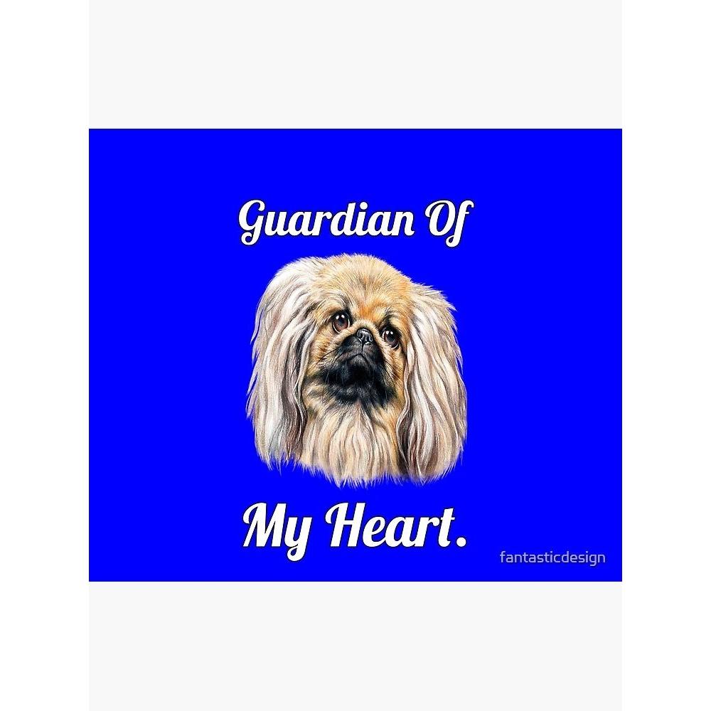 Tapestry Pekingese Dog Owner Guardian 75x100