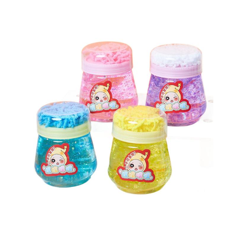 Squeeze Pupu Kids' Safe Non-Stick Foaming Slime for Stress Relief and Fun