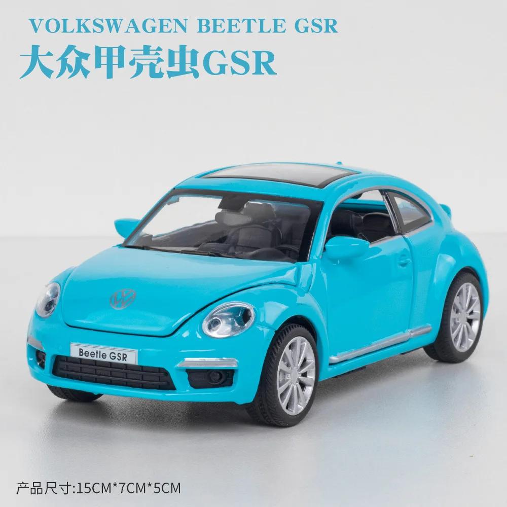 

1:32 Volkswagen Beetle GSR Модель автомобиля Инерционный сплав Литой уличный Металлический Модель Бизнес-автомобилей Детская игрушка A134