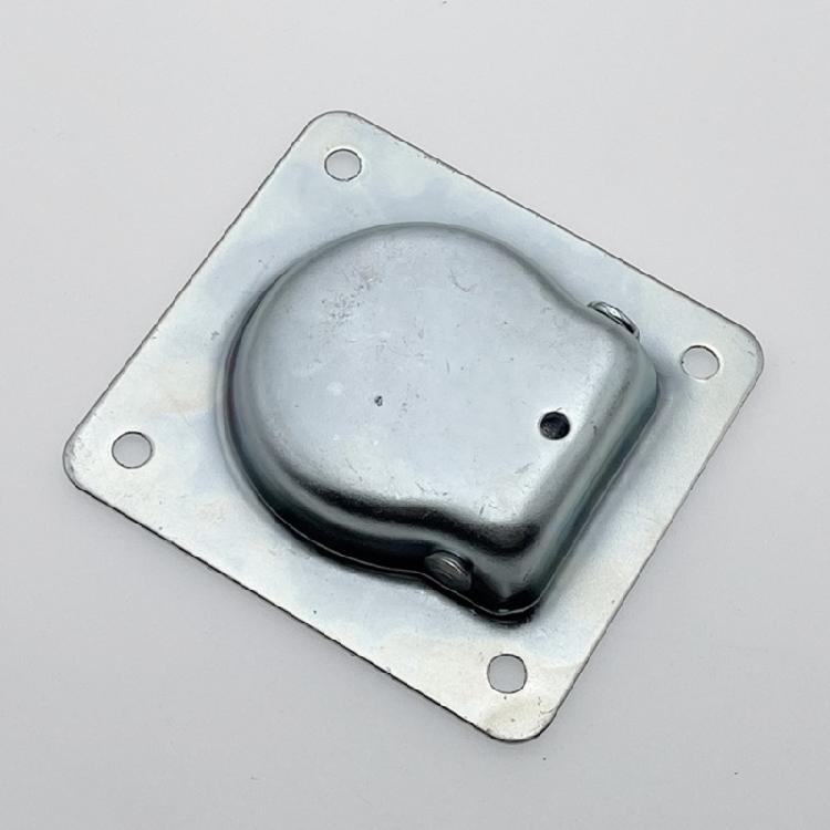 Recessed D Ringing Floor Anchors Stainless Steel Cargo Hook with Four Hole Plate for Truck Trailer Utility Floor Mounts