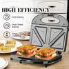 Electric Sandwich and Waffle Maker for European and American Style Breakfasts