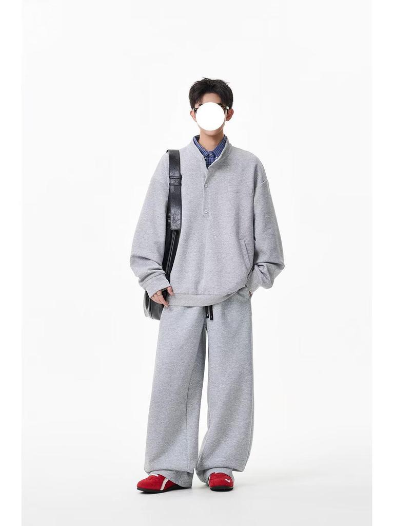 Men's Autumn Trendy Loose-Fit Hoodie and Long Pants Set