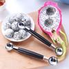 2pcs Double-headed Fruit Scoop Multifunctional Ice Cream Creative Watermelon Fruit Platter Spoon Fruit Scoop Kitchen Tools