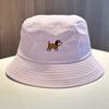 Small fresh embroidery puppy bucket hat women's summer versatile fashion sunscreen sun hat