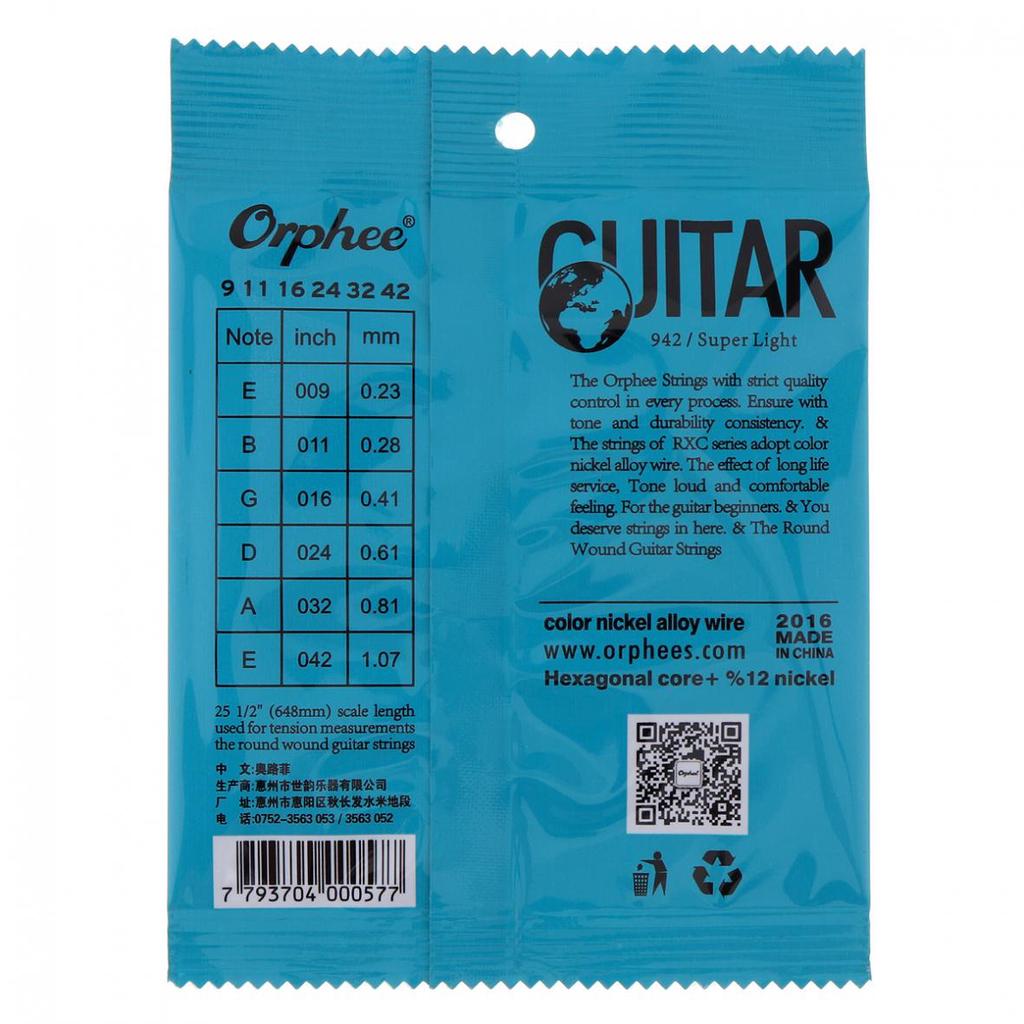 6Pcs/Set Guitar String Multi-color Nickel Alloy Wire with Great Bright Tone