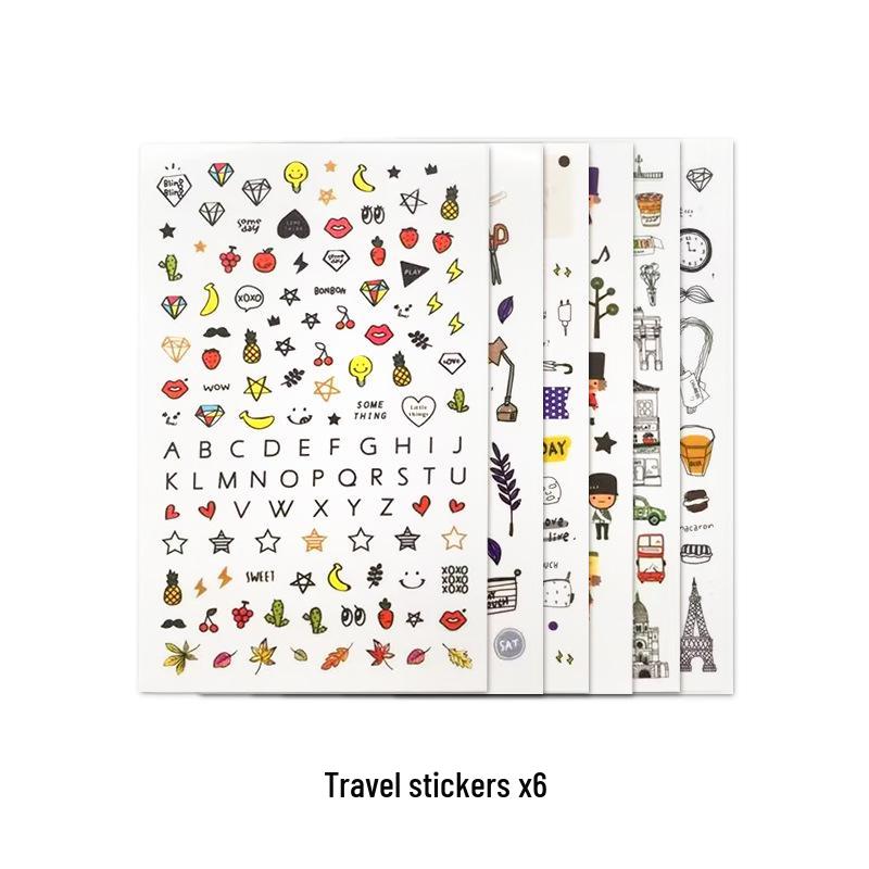 White and Blue Self-Adhesive Handwritten Label Stickers with Index Notes