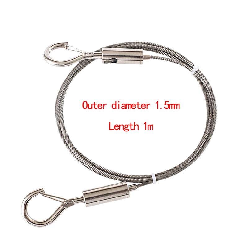 Regulowany automatyczny hak sprężynowy do wieszania ubrań na sznurku ze stali nierdzewnej Kod zawieszenia Linka ze stali nierdzewnej