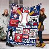 Baseball Theme Printed Blanket - Perfect for Couch, Bed, Travel & Outdoor Use | Machine Washable, Cozy & Durable.