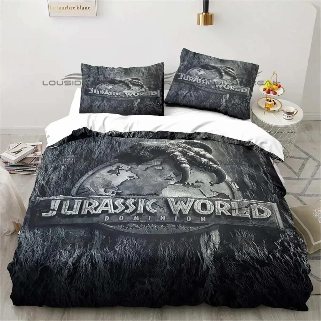 Jurassic Park Bedding Dinasours Twin Bedding Set Duvet Cover Sheet Printed Pillowcase Bed Full Queen King Size Comforter Bedroom