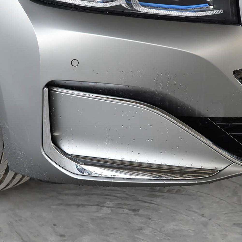 For BMW 7 Series G12 730Li 740Li 750Li - Accessories Front Bumper Strip Trim Molding 51117475195 Left Silver Right