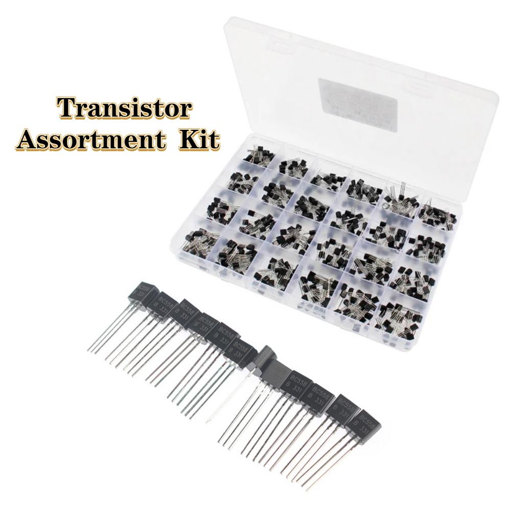 

10-24 значения TO-92 Ассортимент комплектов транзисторов, коробка, транзисторы PNP/NPN, компоненты электронного комплекта «сделай сам»