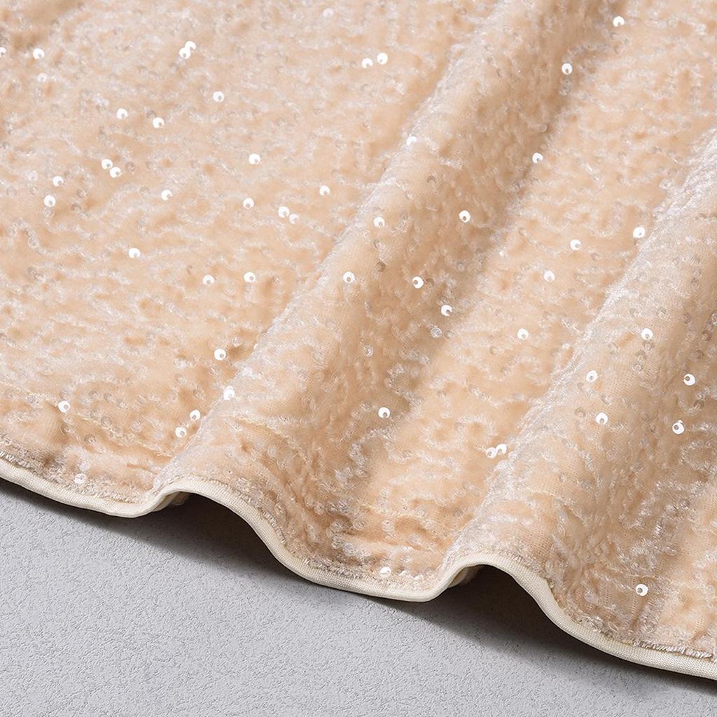 2025 Autumn Spicy Girl European Style Sequin Slim Fit Skirt