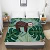 Bedding 3D Printed Animal Sloth Pattern Bed Sheet Mattress Cover Elastic Fitted Sheet 3 Piece Set Home Textile