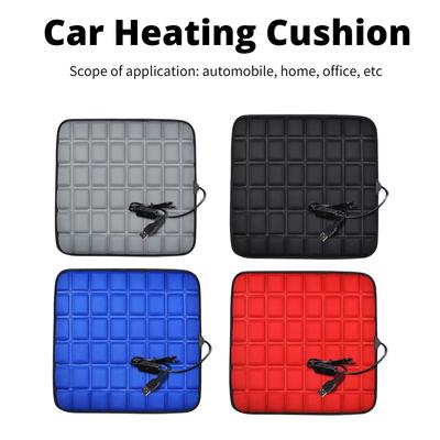 USB 5V Heated Car Seat Cushion Non Slip Comfortable Electric Winter Warm Seat Cover Scratch Resistant for Automobile Home Office