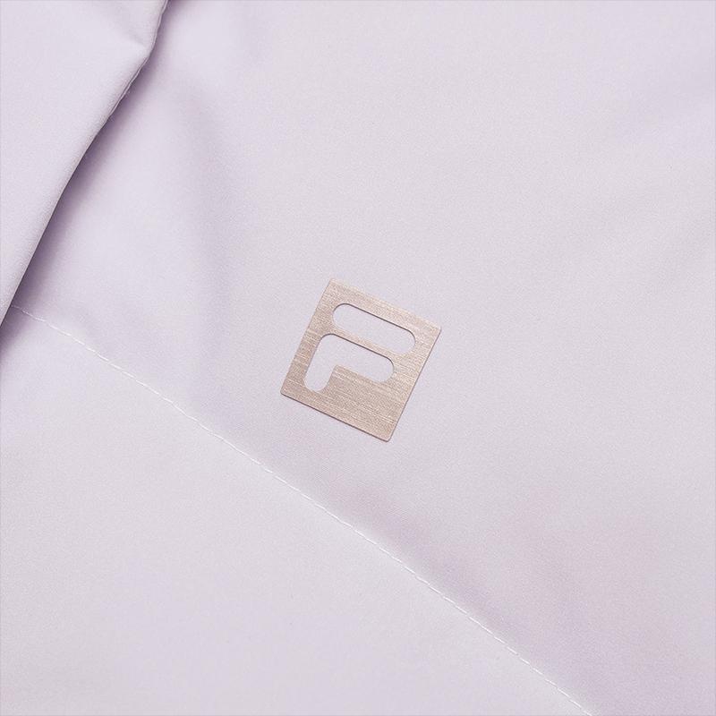 Fila Fleece Hooded Puffer Jacket Women Outerwear Light-Mist-Purple A11W441905FPR