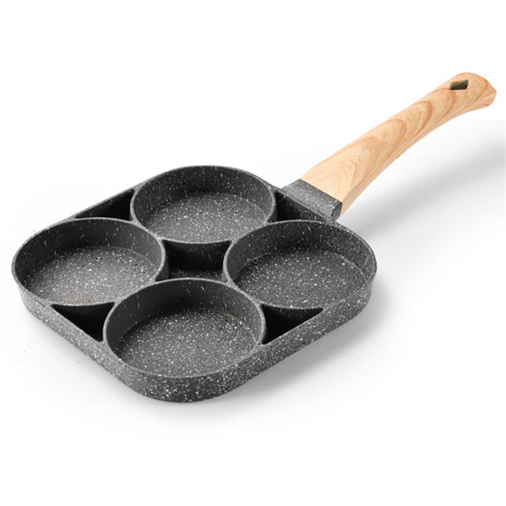 

Сковорода для яиц с антипригарным покрытием, сковороды для блинов, 4 чашки, посуда, сковорода для блинов, сковорода для яиц, подходящая для газовой плиты, индукционной плиты жёлтый