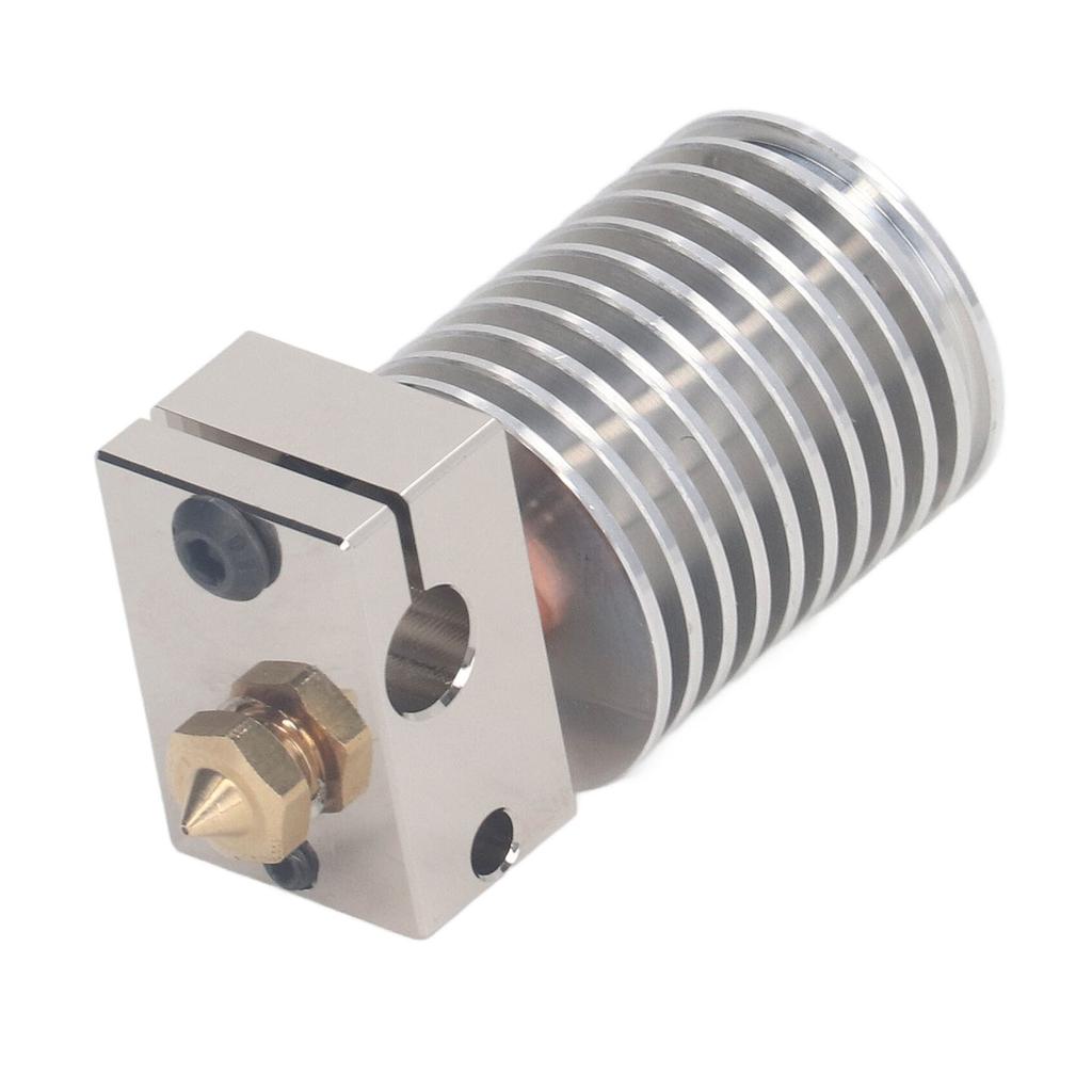 3D Printer Hotend Upgrade Kit with 0.4mm Brass Nozzle Heating Block Bimetal Pipe Silicone Cover