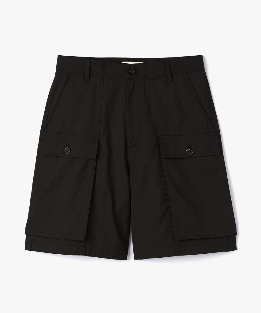 Pabeulega Chino Cargo Bermuda Pants (Black)